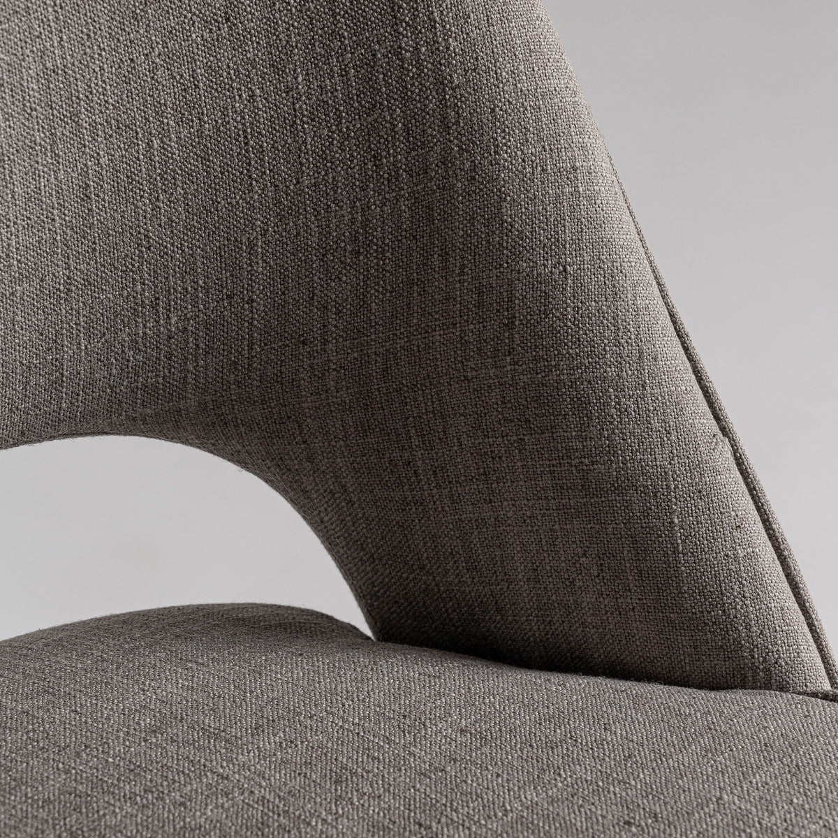 Chaise de salle à manger en tissu gris | Calce Vical