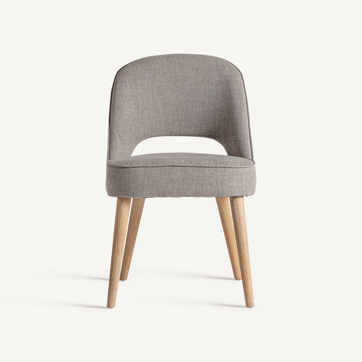 Chaise de salle à manger en tissu gris | Calce Vical