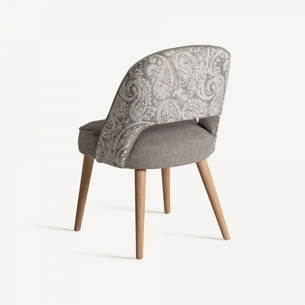 Chaise de salle à manger en tissu gris | Calce Vical