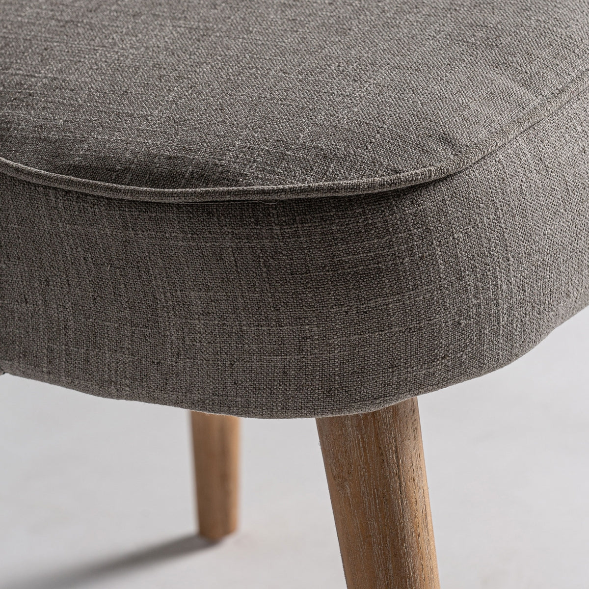 Chaise de salle à manger en tissu gris | Calce Vical
