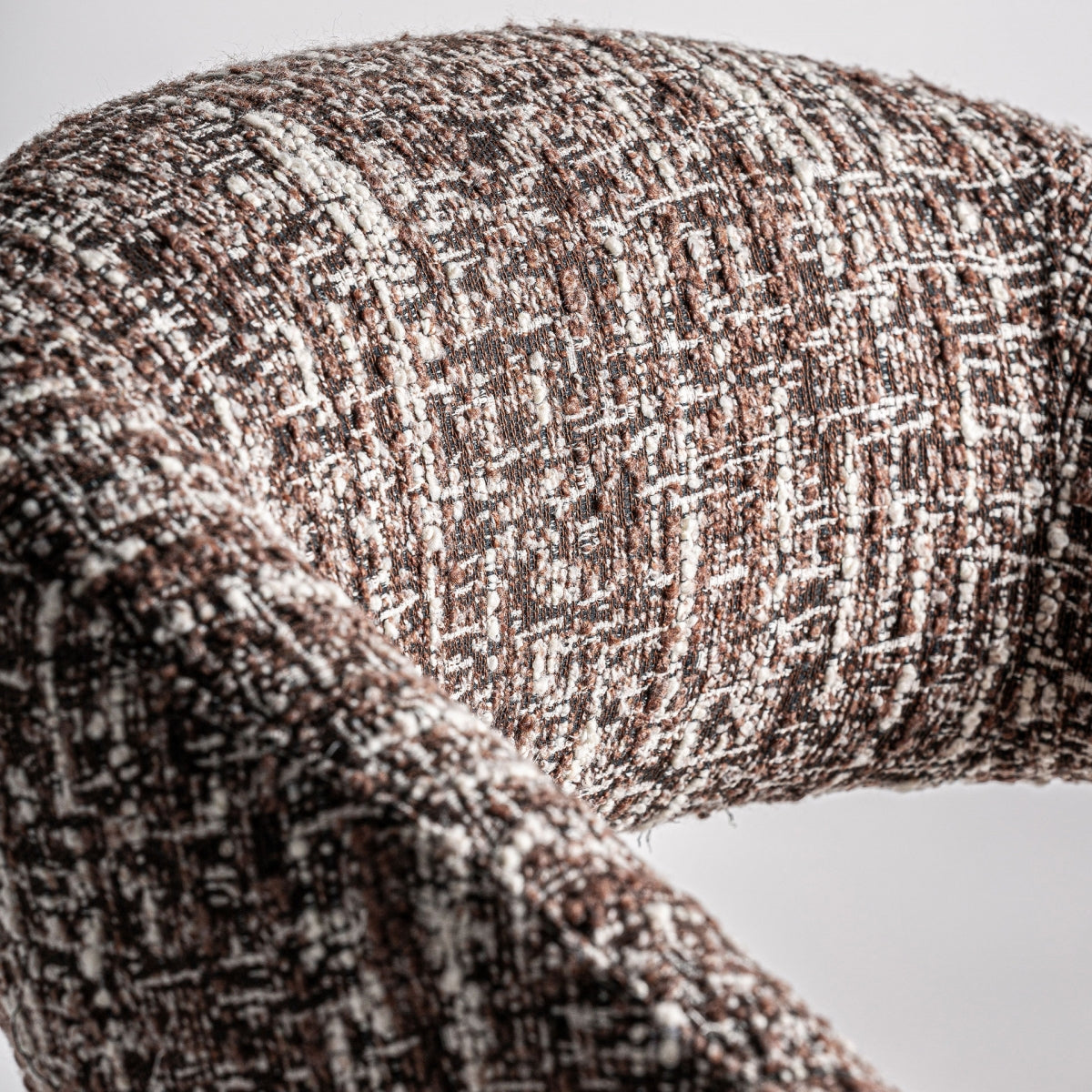 Chaise de salle à manger en tissu marron | Vical Kamenz