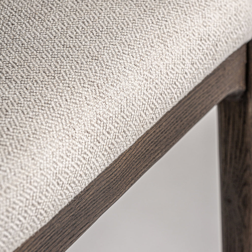 Chaise en bois de frêne et tissu beige | VICAL Jerzen