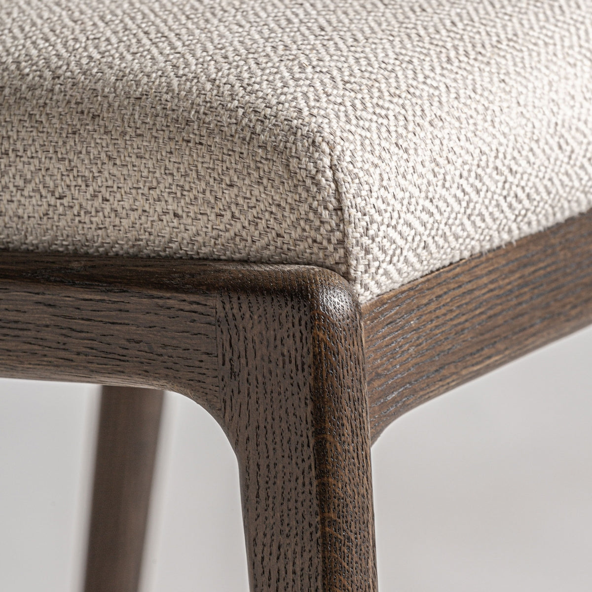 Chaise en bois de frêne et tissu beige | VICAL Jerzen