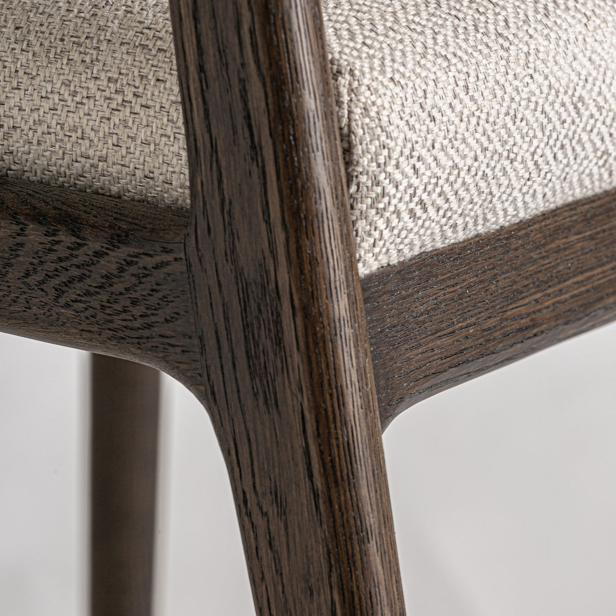 Chaise en bois de frêne et tissu beige | VICAL Jerzen