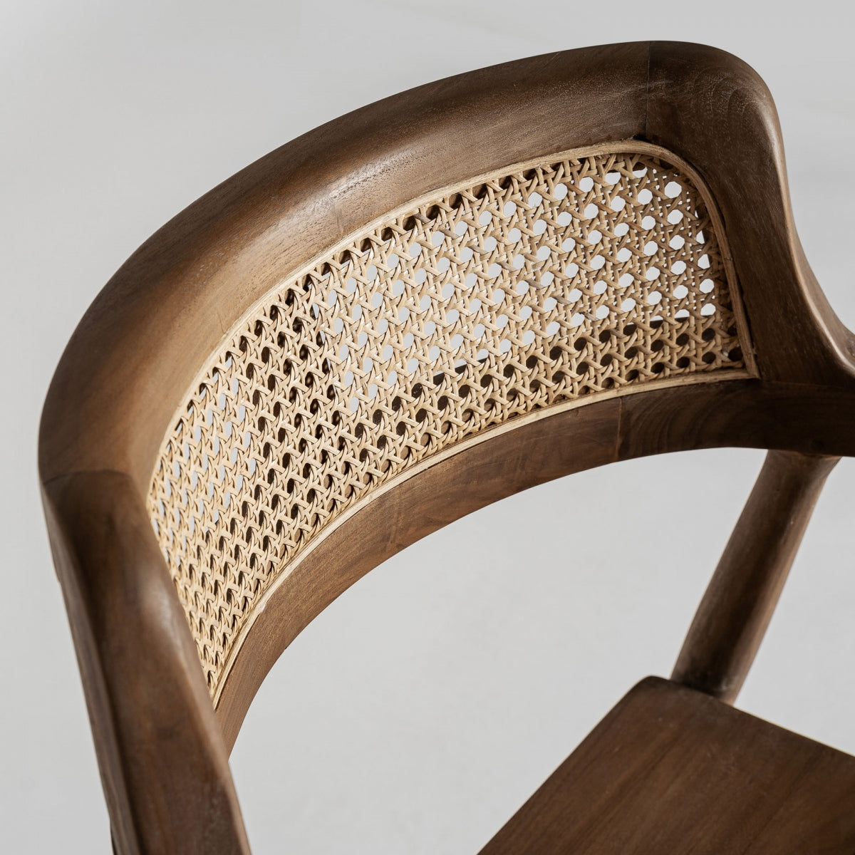 Chaise en bois de teck et rotin | VICAL Chanac