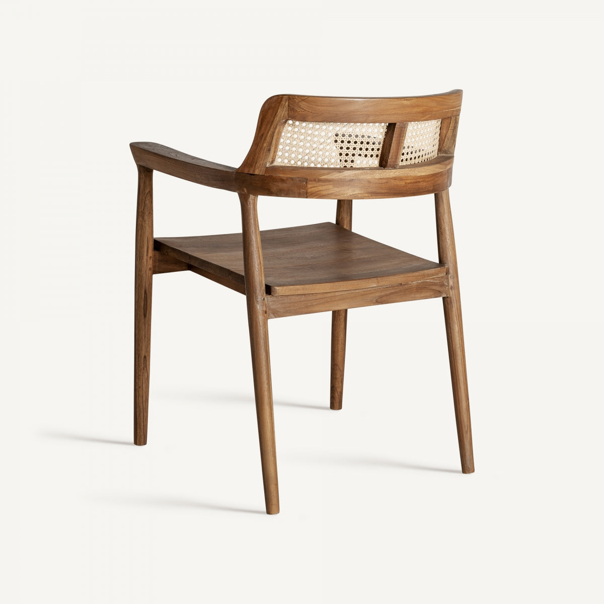 Chaise en bois de teck et rotin | VICAL Chanac