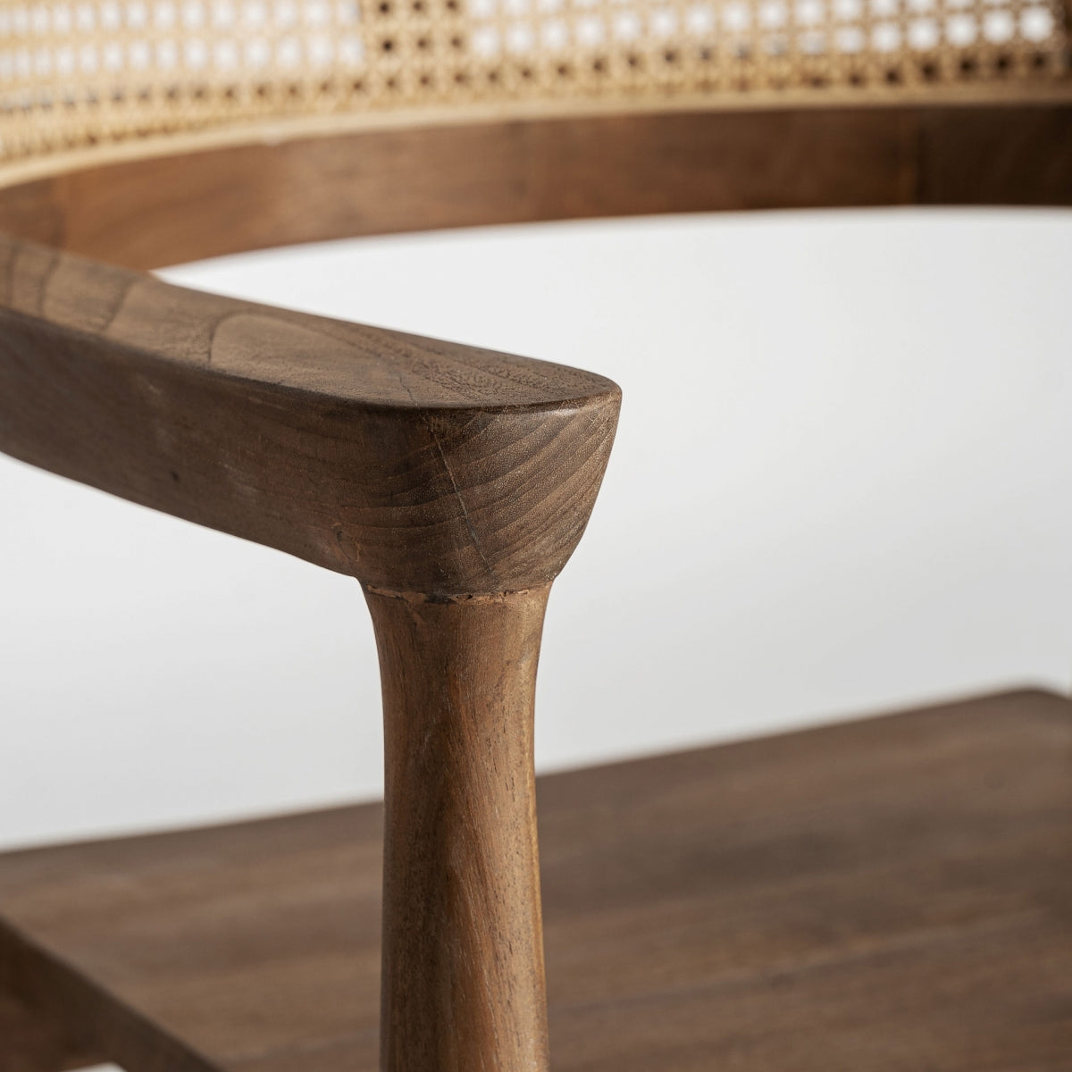 Chaise en bois de teck et rotin | VICAL Chanac