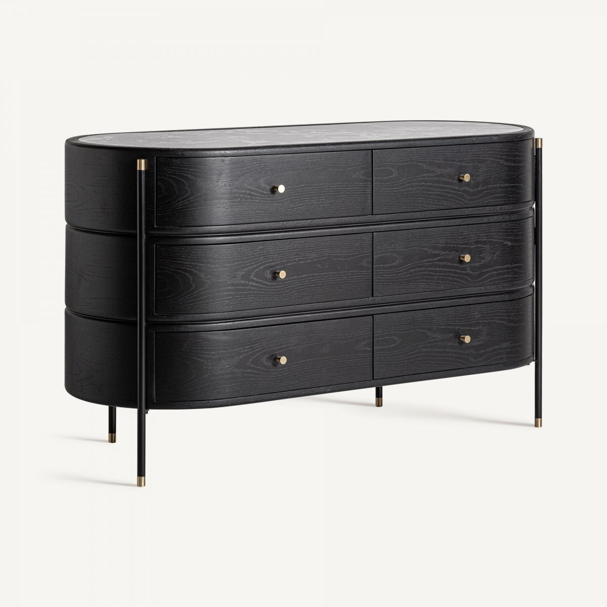 Commode en bois noir | Vical Bilzen