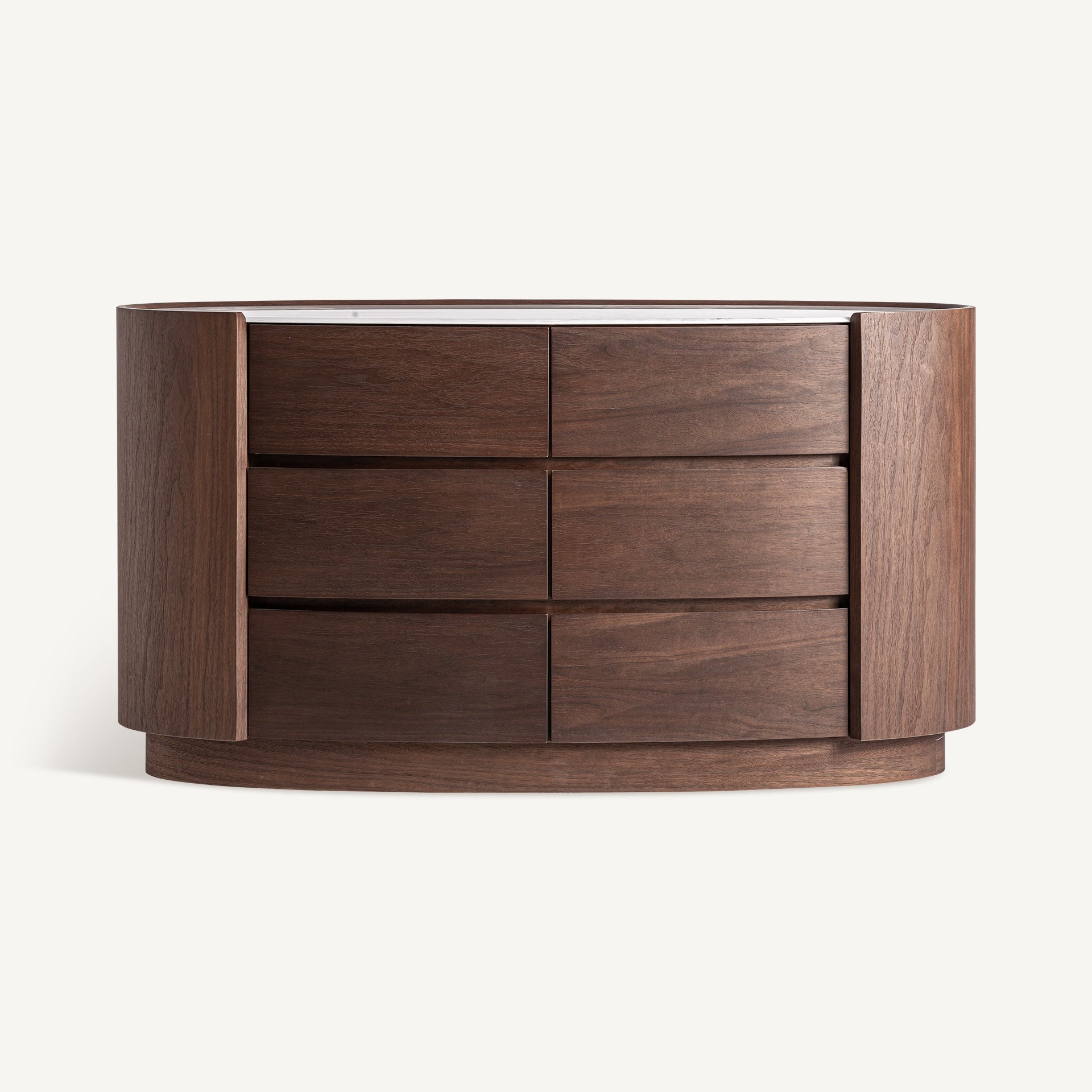 Commode en céramique blanche et bois de chêne | VICAL Stuetta
