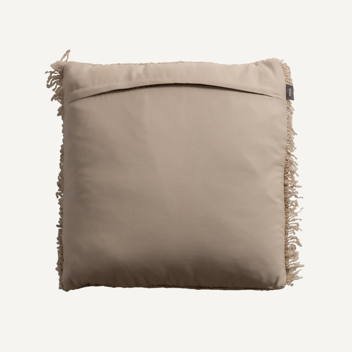 Coussin carré en coton beige | VICAL Edgar