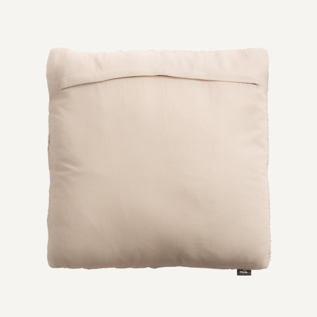 Coussin carré en coton sable | VICAL Azaï