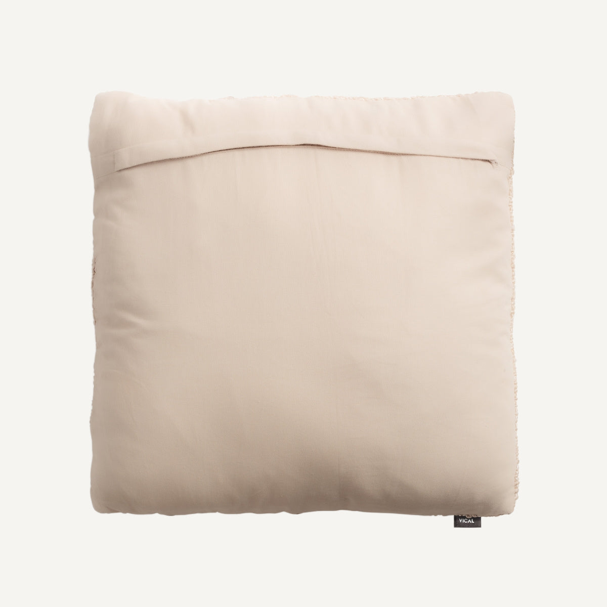 Coussin carré en coton sable | VICAL Azaï