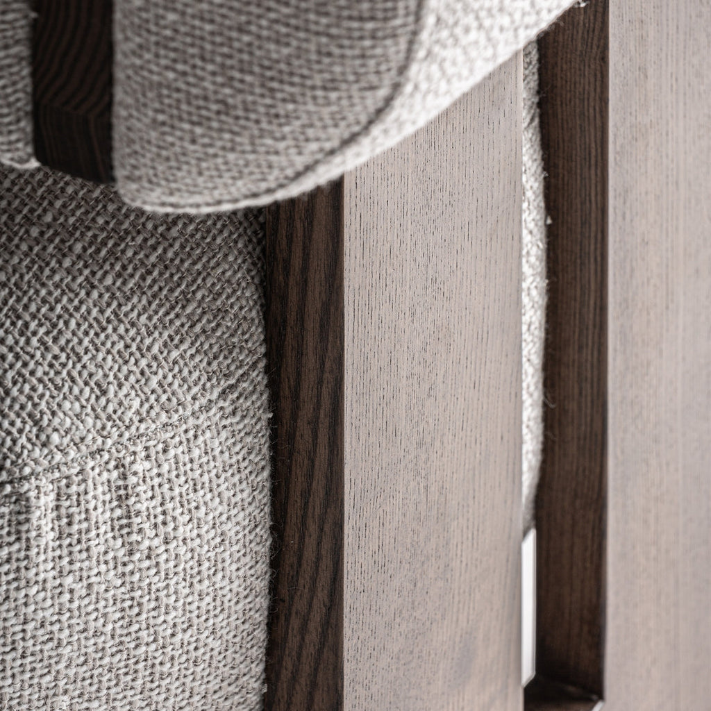 Fauteuil blanc cassé et bois de frêne | VICAL Tielt