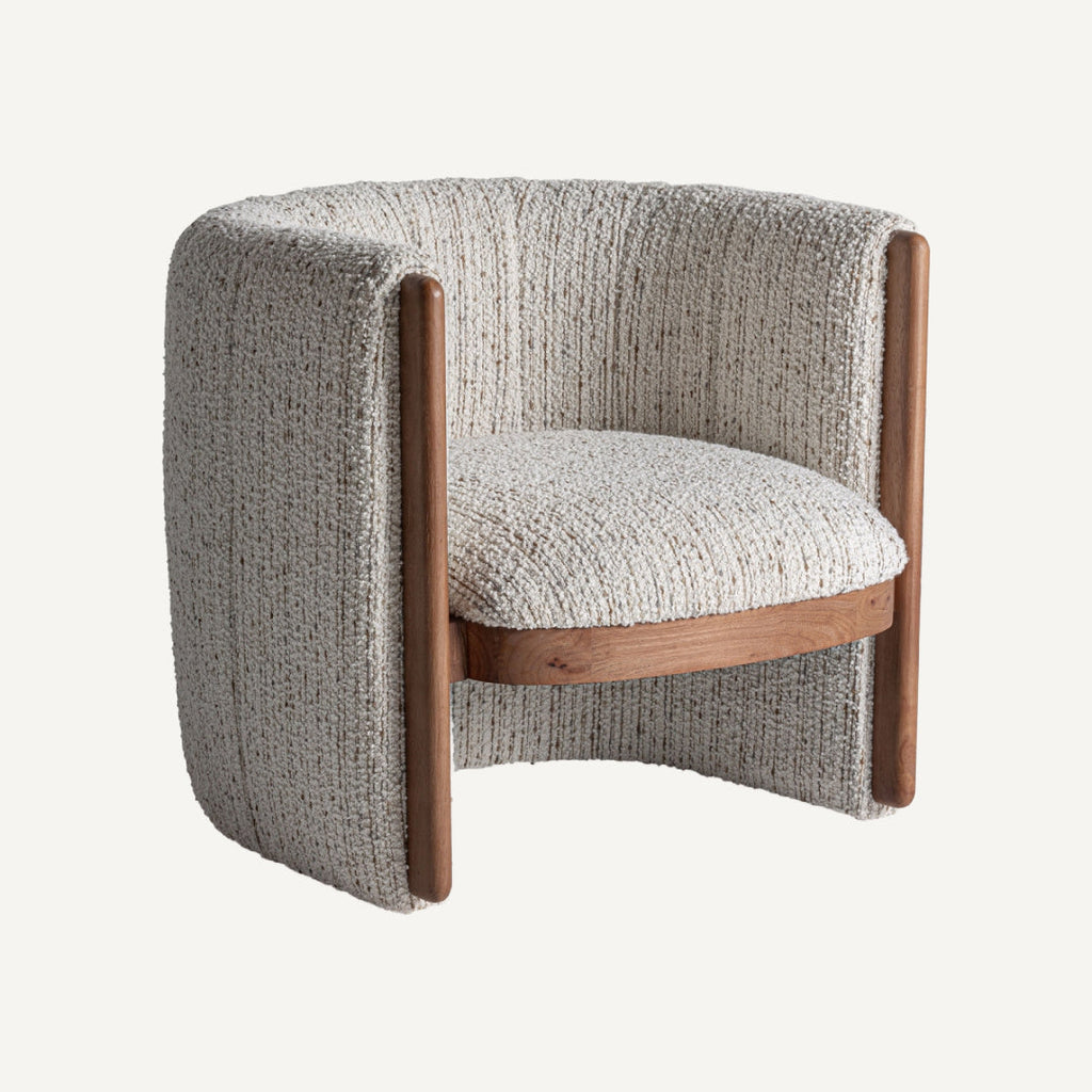 Fauteuil bouclé blanc | Vical Erbach
