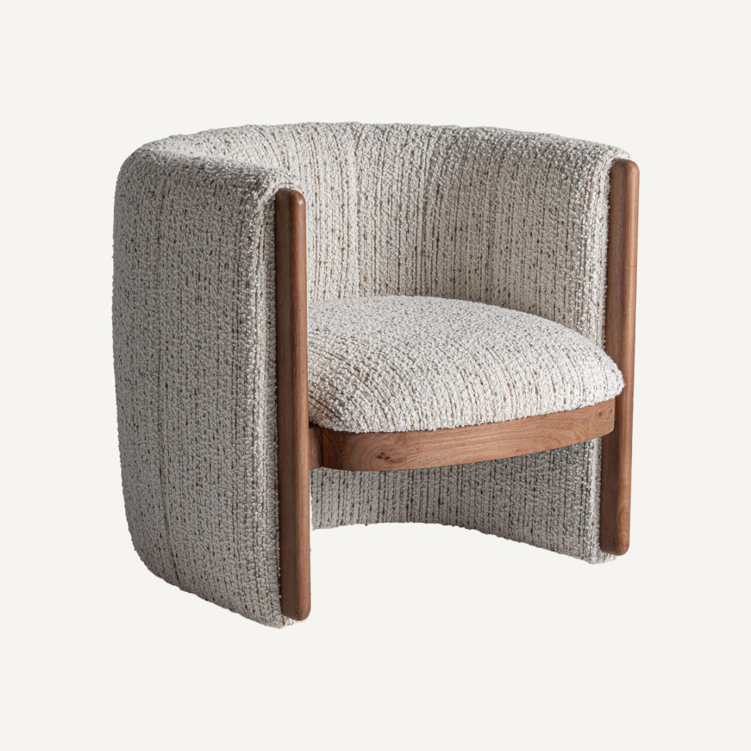 Fauteuil bouclé blanc | Vical Erbach