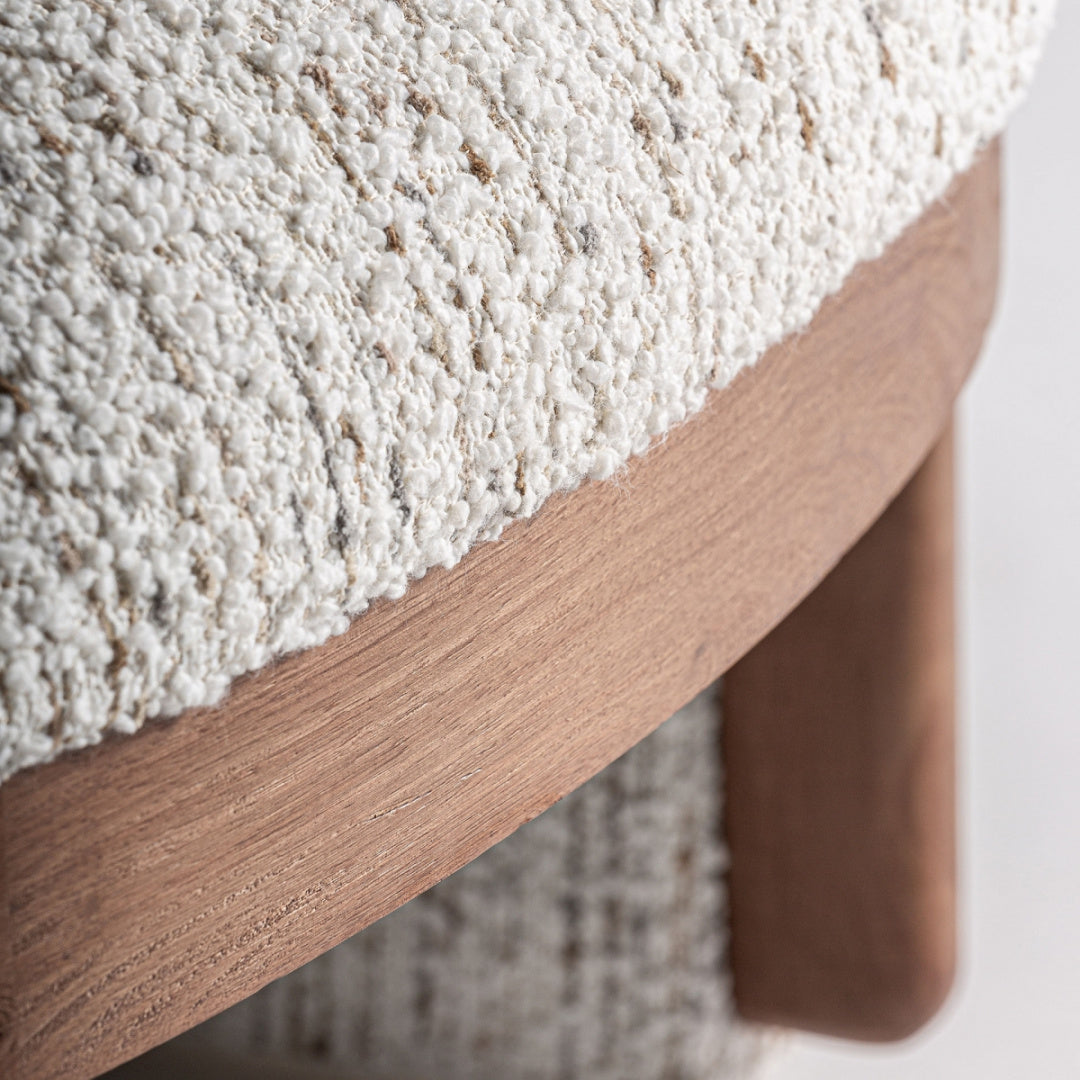 Fauteuil bouclé blanc | Vical Erbach