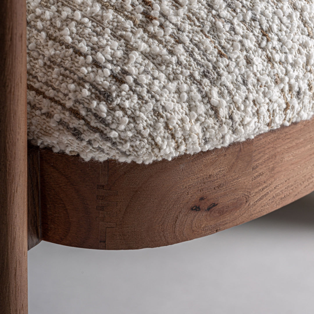 Fauteuil bouclé blanc | Vical Erbach