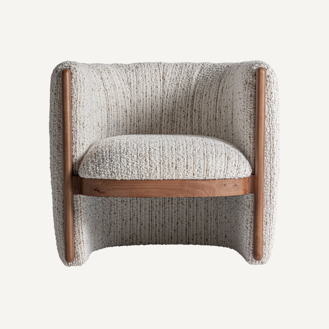 Fauteuil bouclé blanc | Vical Erbach