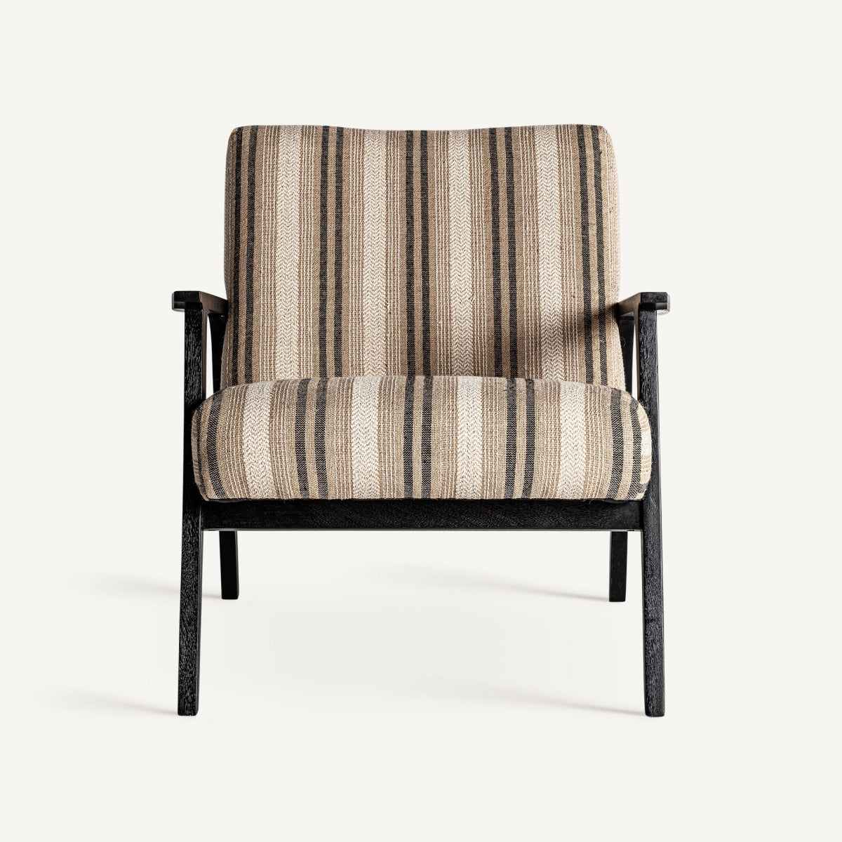 Fauteuil d'appoint en manguier noir | VICAL Nouk