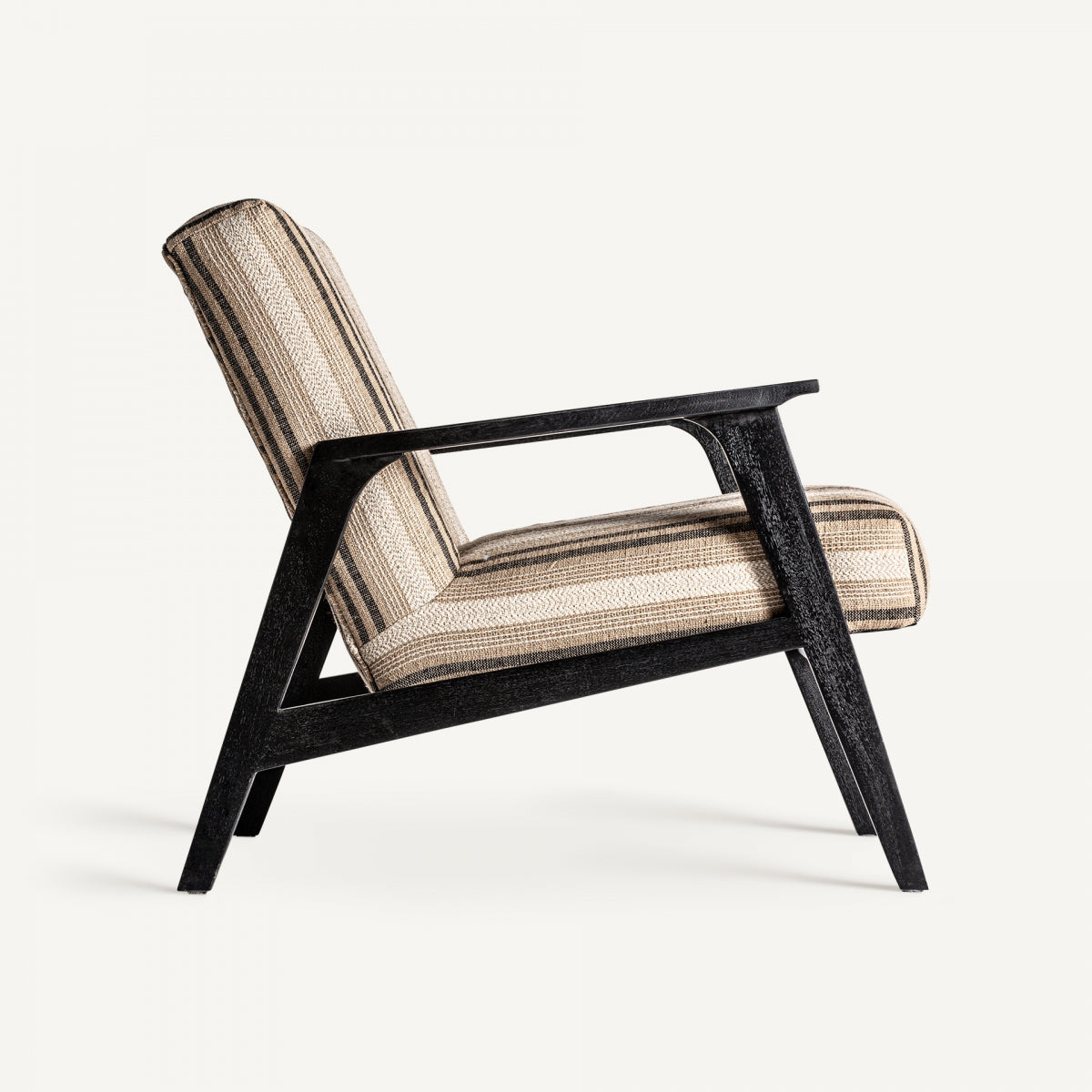 Fauteuil d'appoint en manguier noir | VICAL Nouk