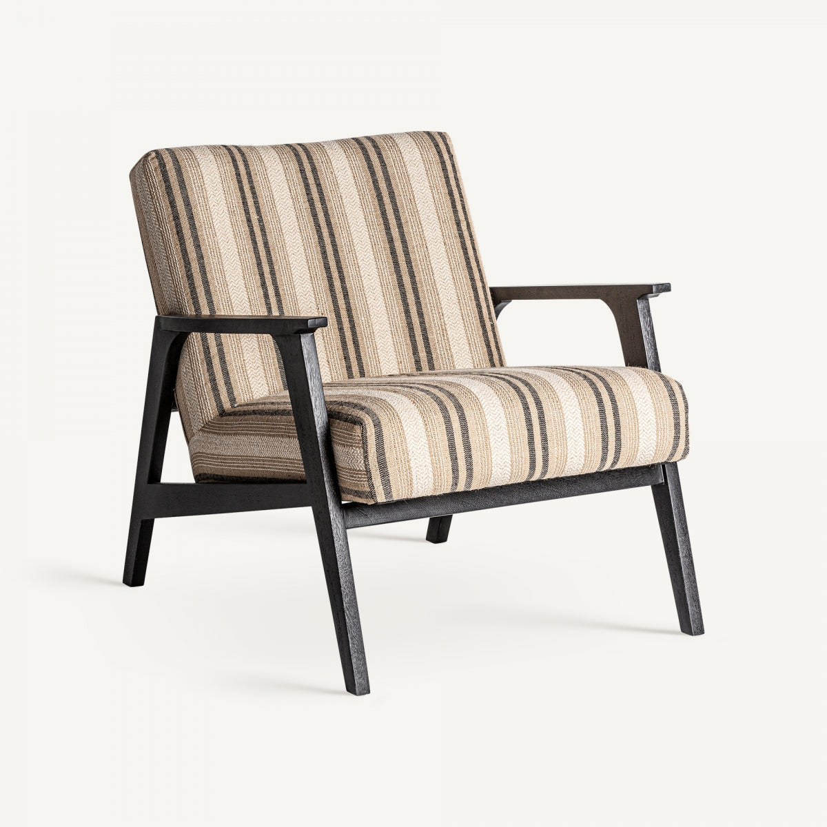Fauteuil d'appoint en manguier noir | VICAL Nouk
