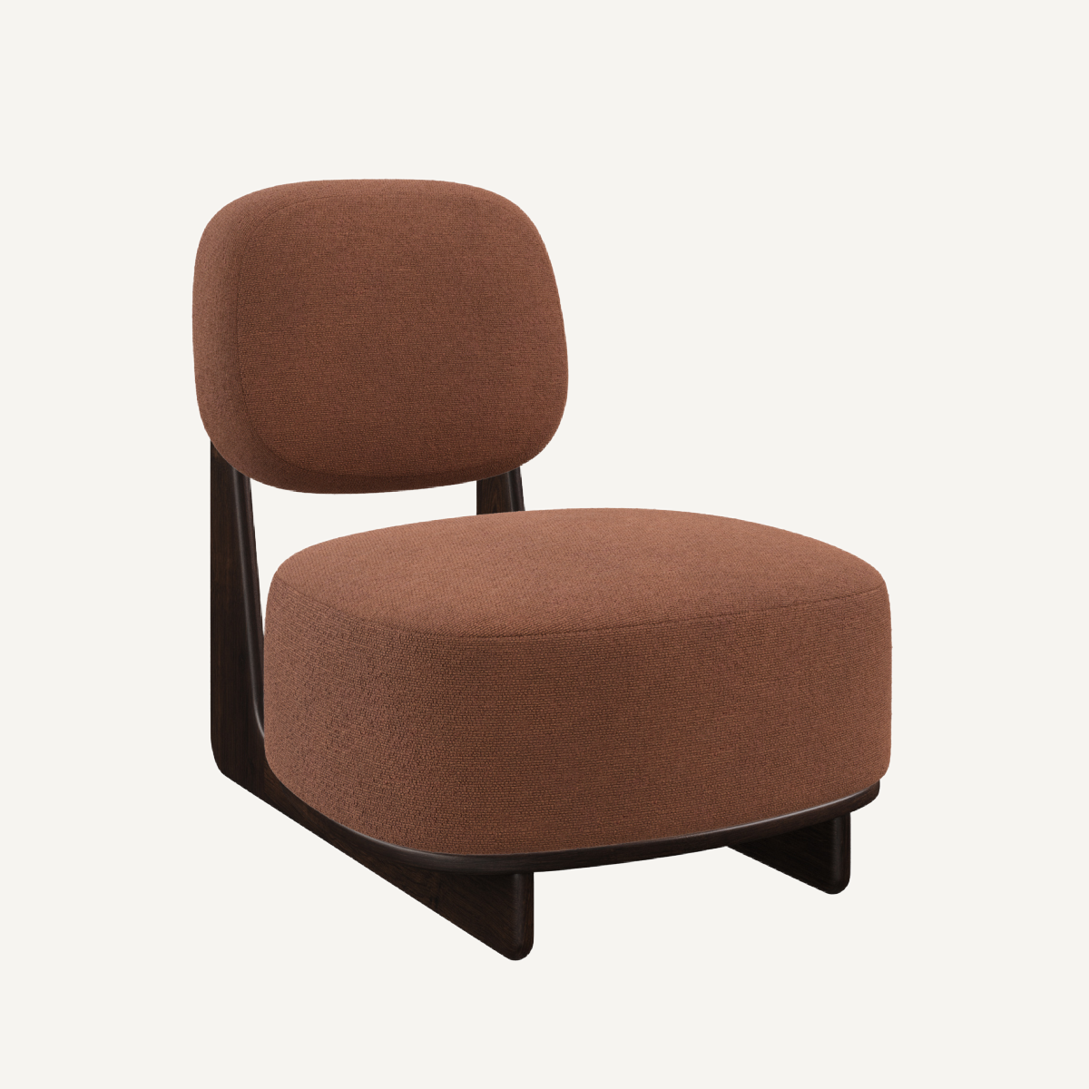 Fauteuil d'appoint en tissu rose | Dôme Déco Tate