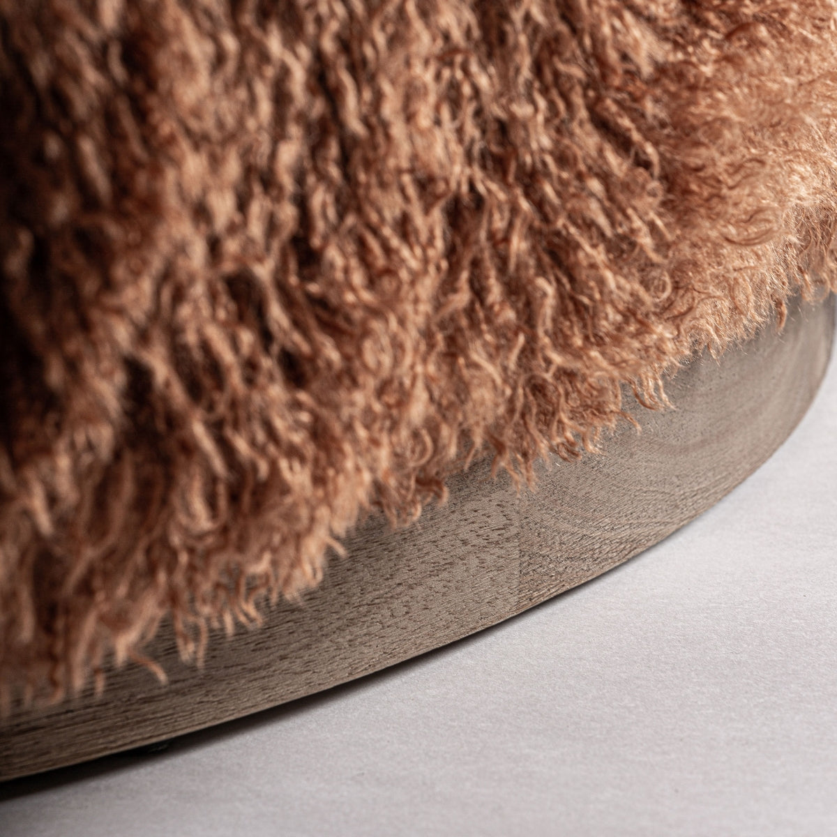 Fauteuil d'appoint molletonné marron | Vical Pavie