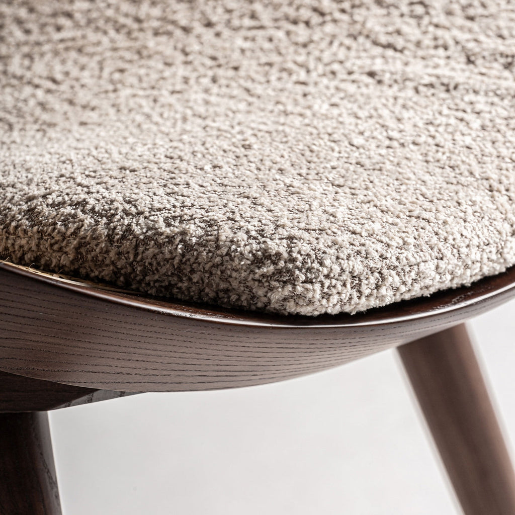 Fauteuil d'appoint en rotin bouclé crème | Vical Werth