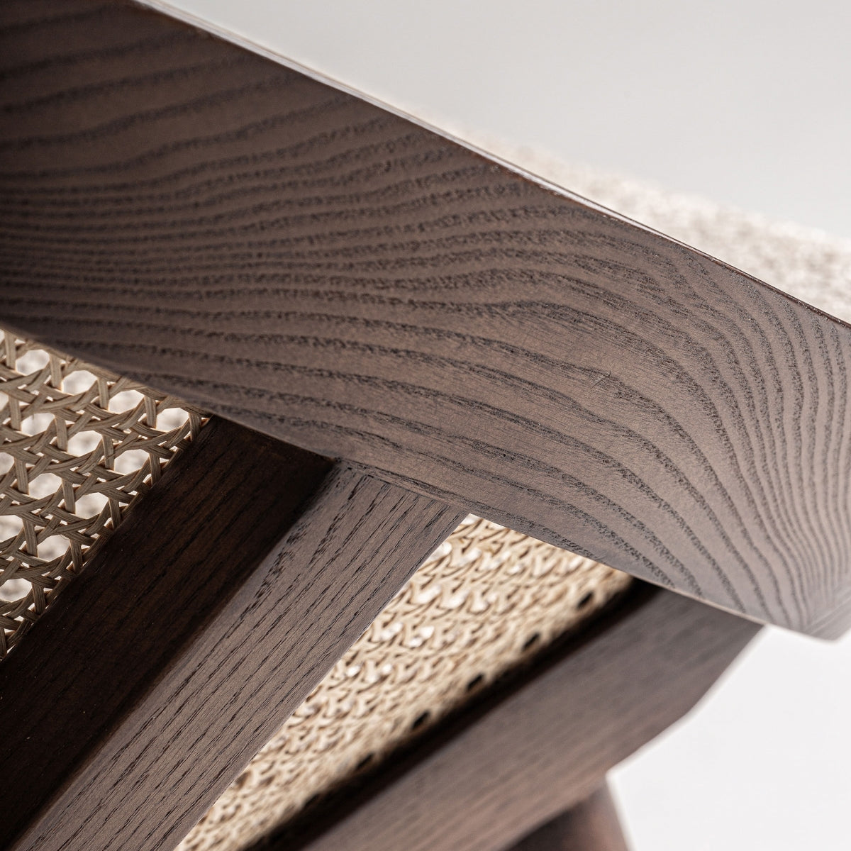 Fauteuil d'appoint en rotin bouclé crème | Vical Werth