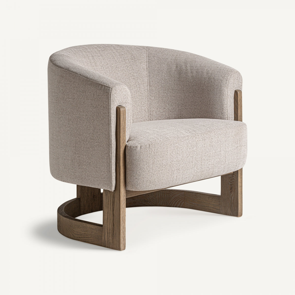 Fauteuil d'appoint en tissu beige | Vical Leutasch