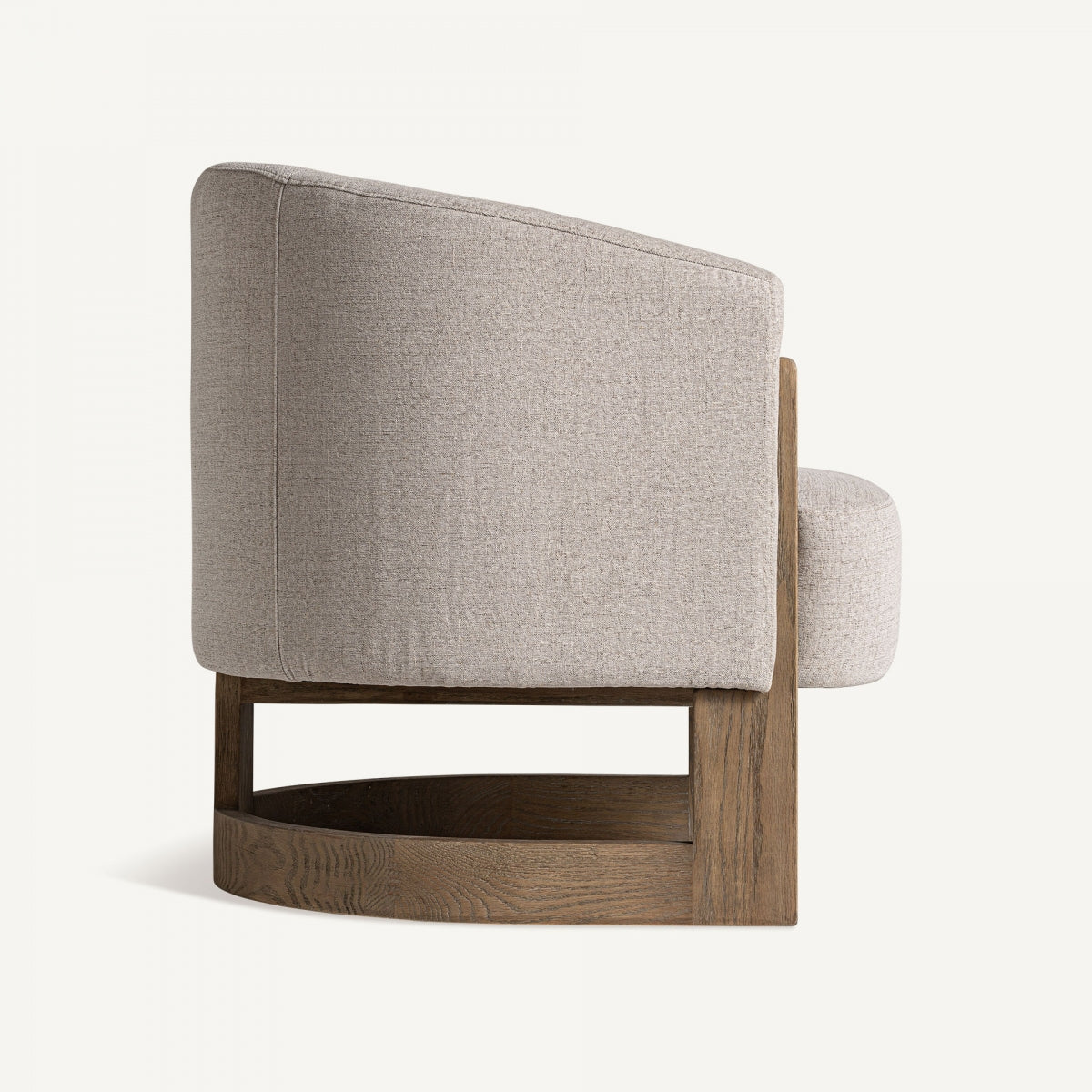 Fauteuil d'appoint en tissu beige | Vical Leutasch
