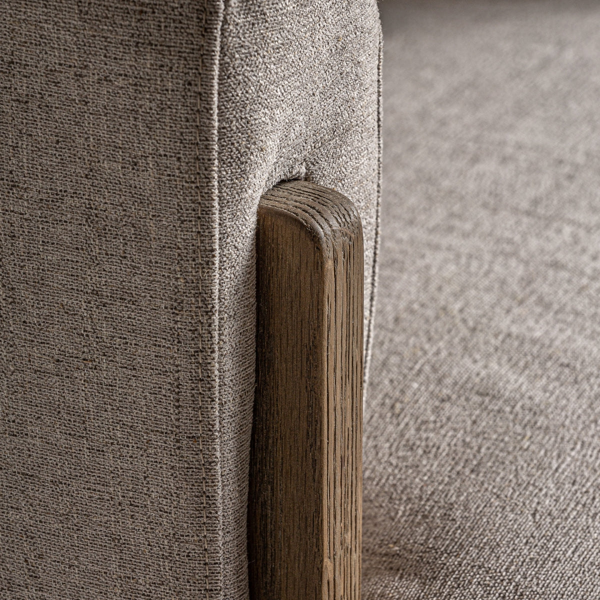 Fauteuil d'appoint en tissu beige | Vical Leutasch