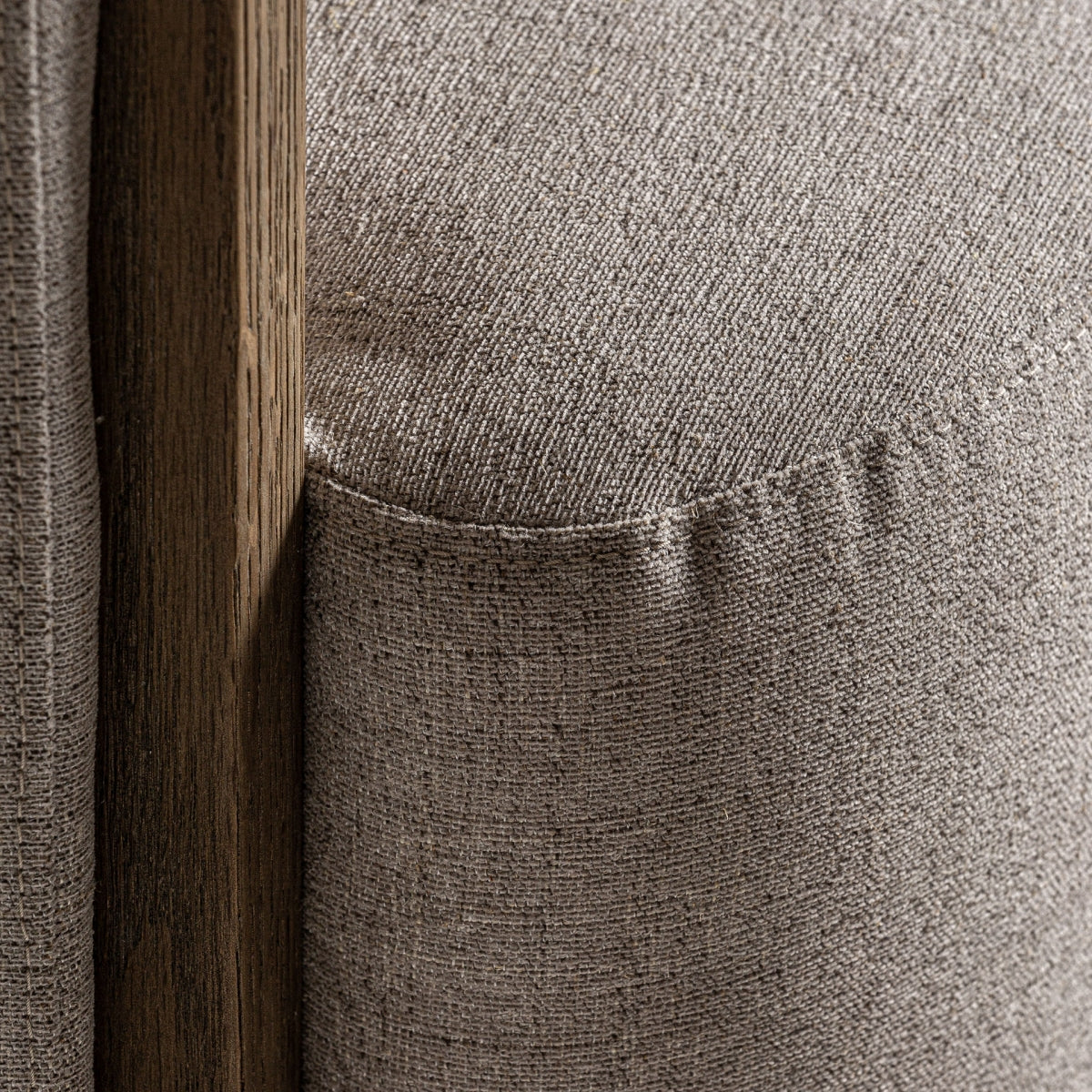 Fauteuil d'appoint en tissu beige | Vical Leutasch