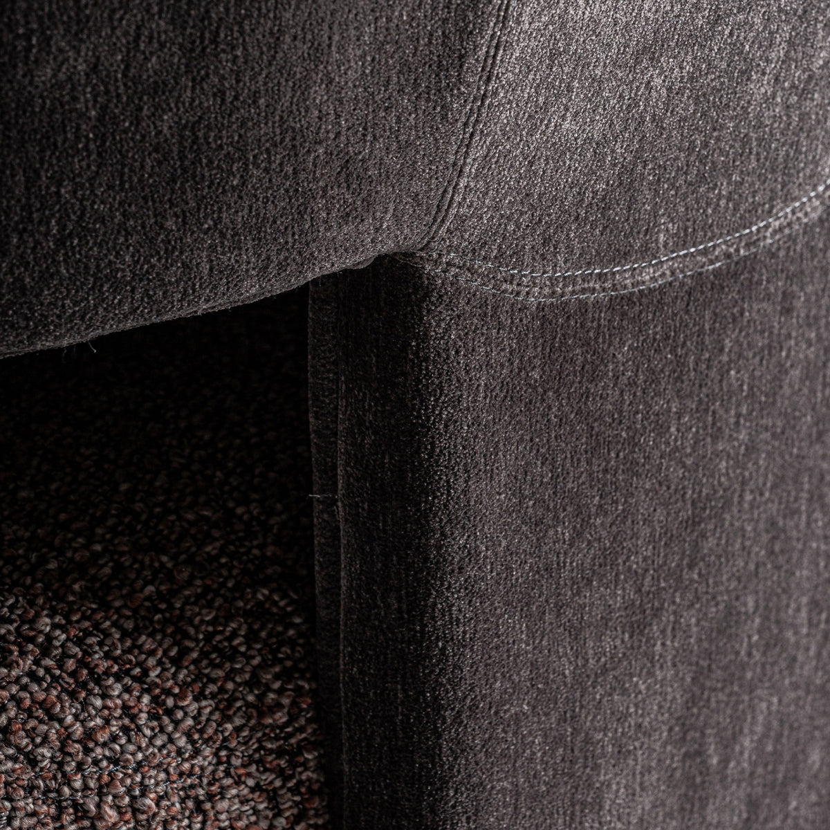 Fauteuil en tissu marron | Frein VICAL