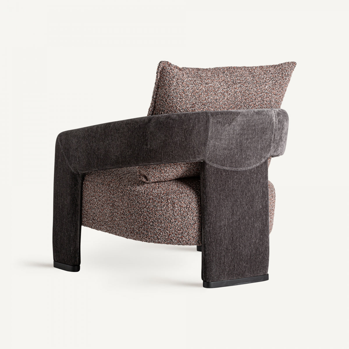 Fauteuil en tissu marron | Frein VICAL
