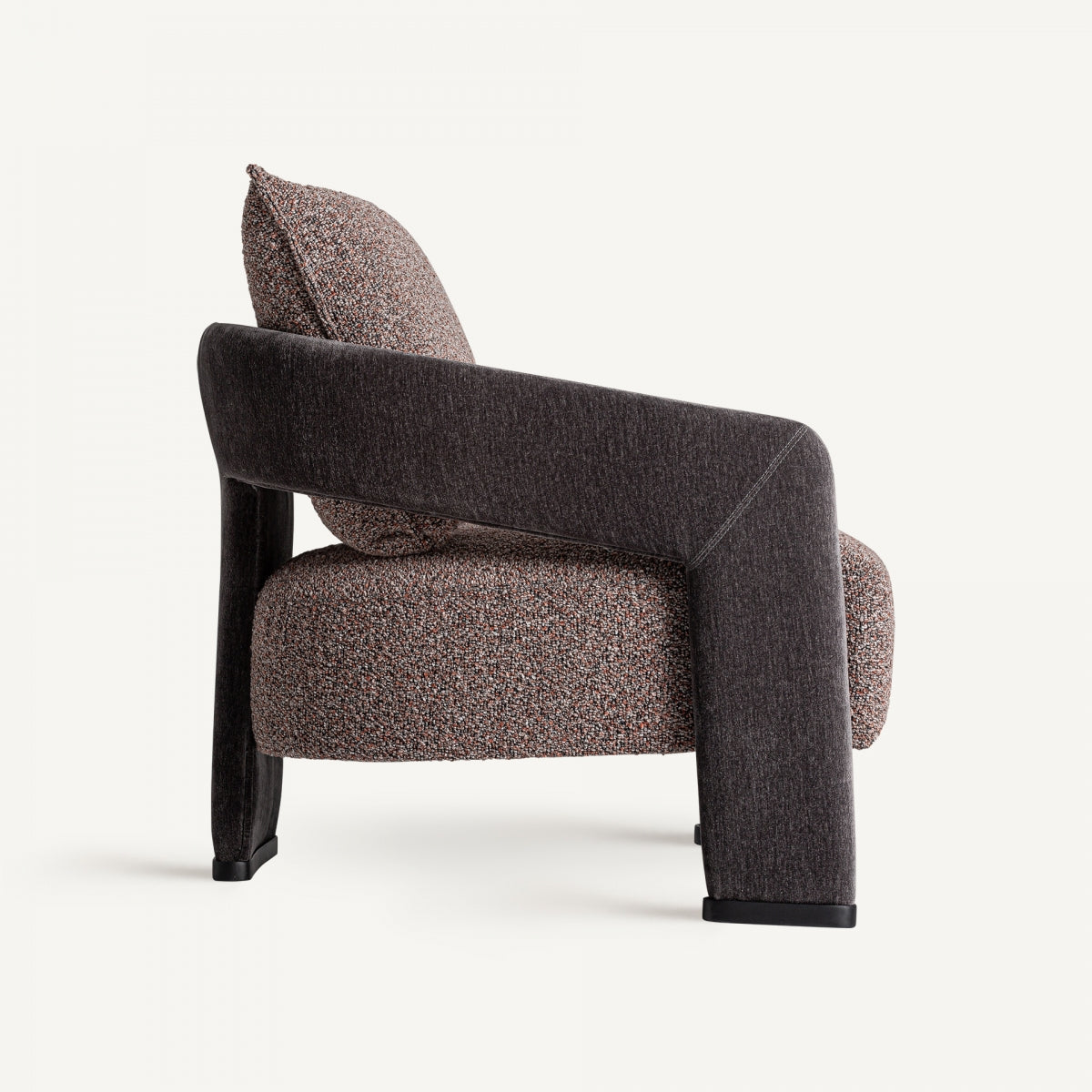 Fauteuil en tissu marron | Frein VICAL