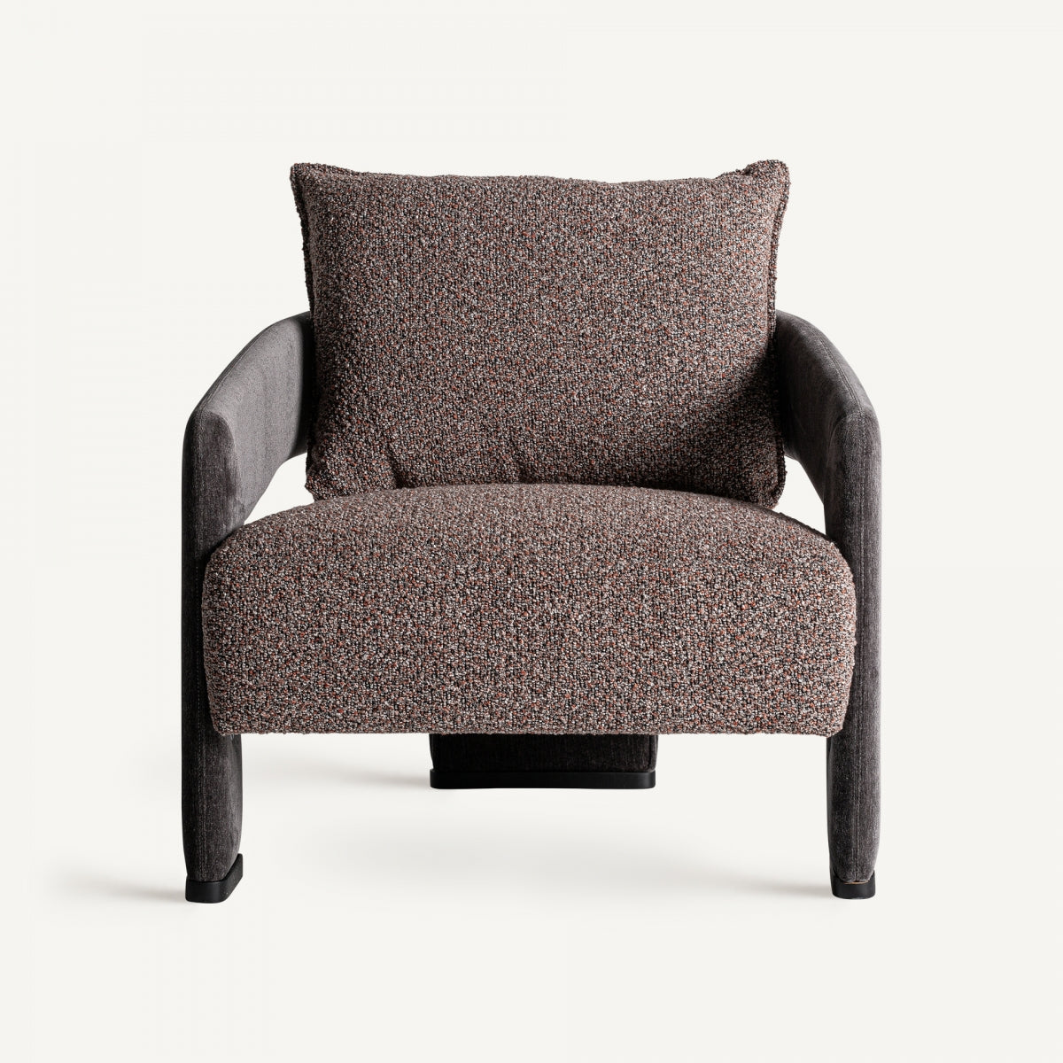 Fauteuil en tissu marron | Frein VICAL