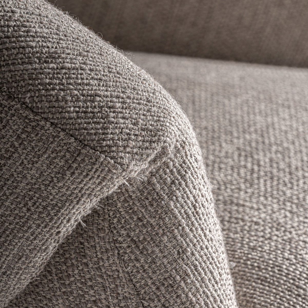 Fauteuil rond en tissu beige | Jacquard VICAL