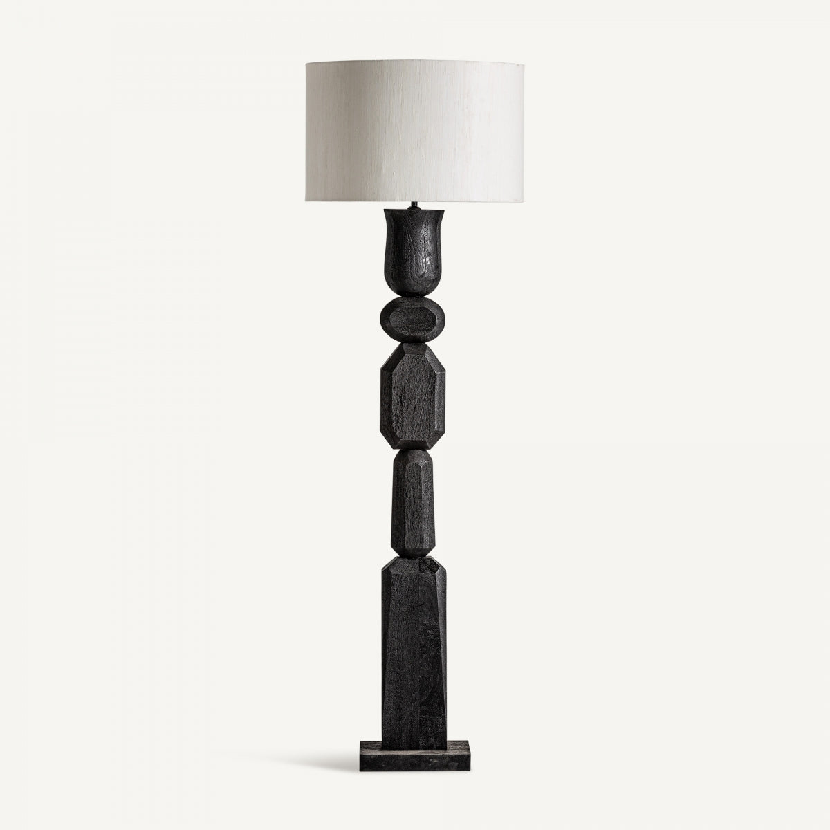 Lampadaire en bois de manguier noir | VICAL Cogne