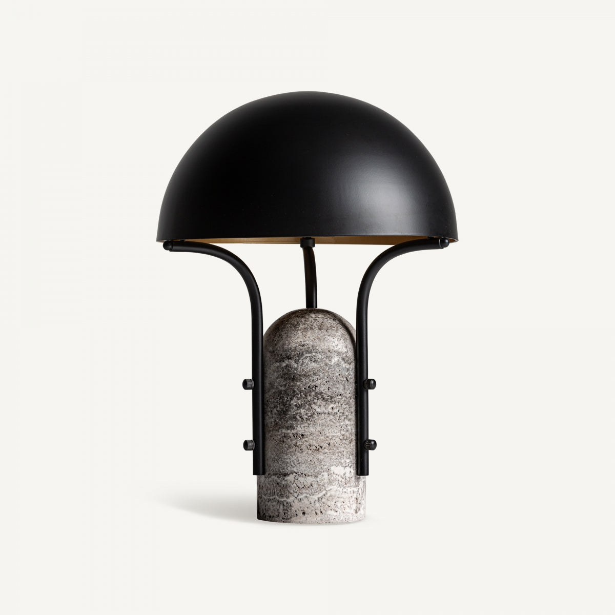Lampe de table en marbre marron | Dôme Vical