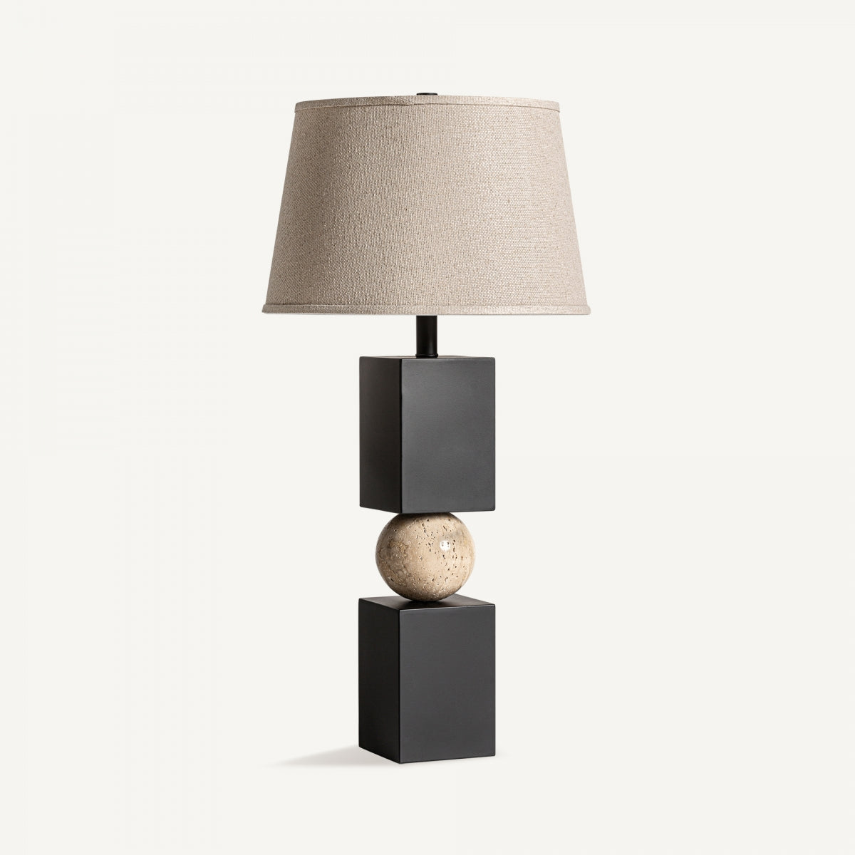 Lampe de table en métal noir | Géométrie Vicale