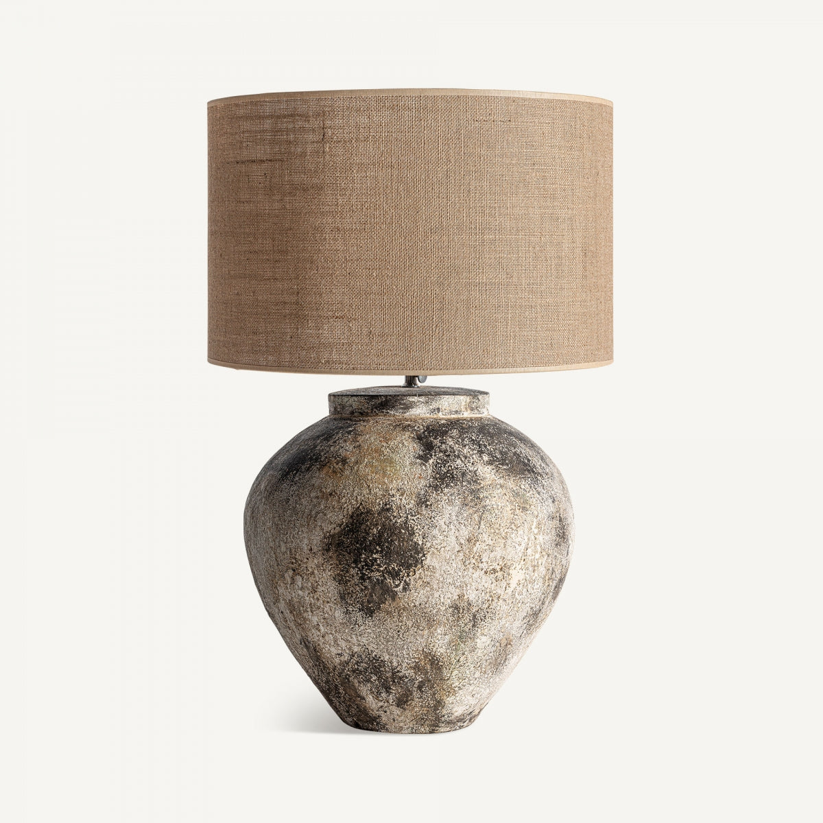 Lampe de table en terre cuite marron | Arqué Vical
