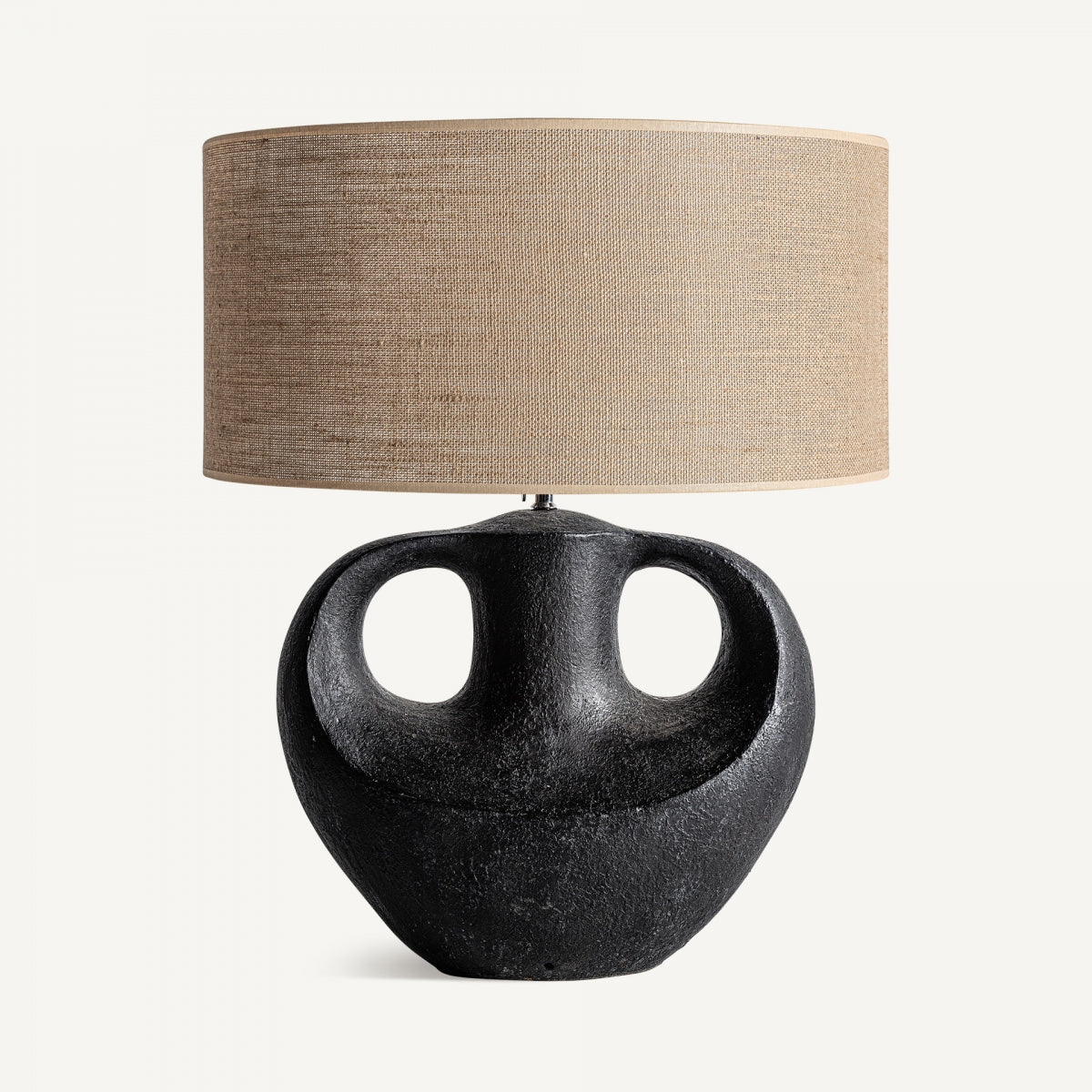 Lampe de table en terre cuite noire | Vical Oros