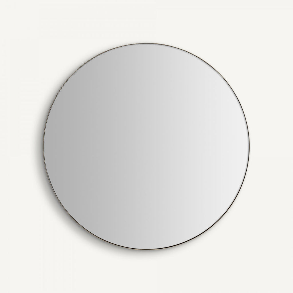 Miroir Art déco rond doré | Perle Vicale