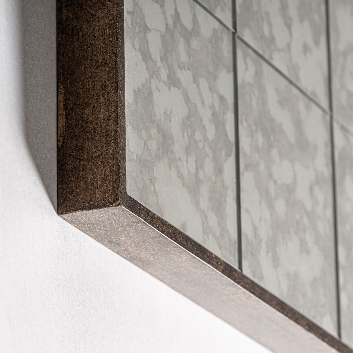 Miroir Art déco doré et blanc cassé | Vical Ublot