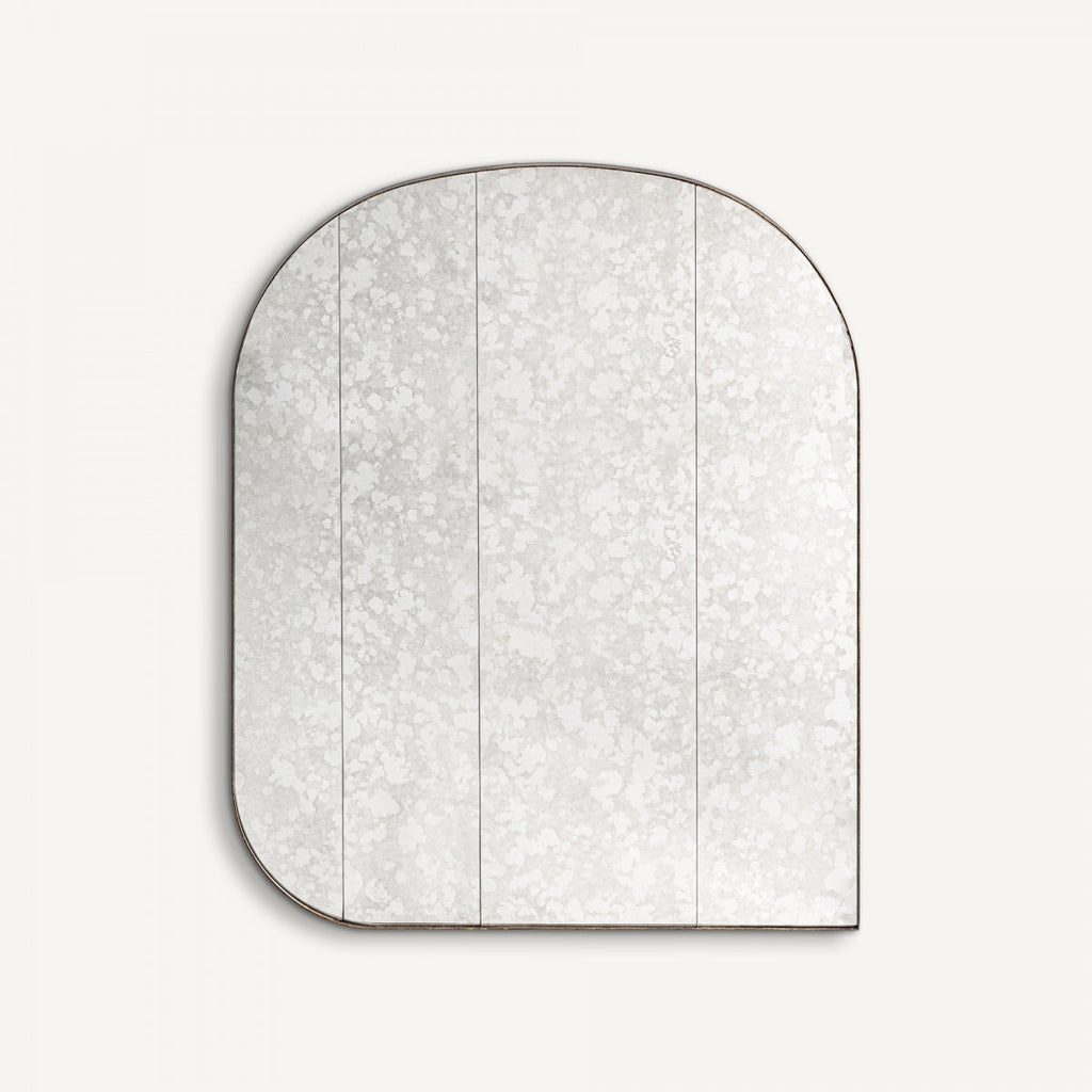Miroir Art déco hexagonal doré et blanc cassé | Vical Ublot