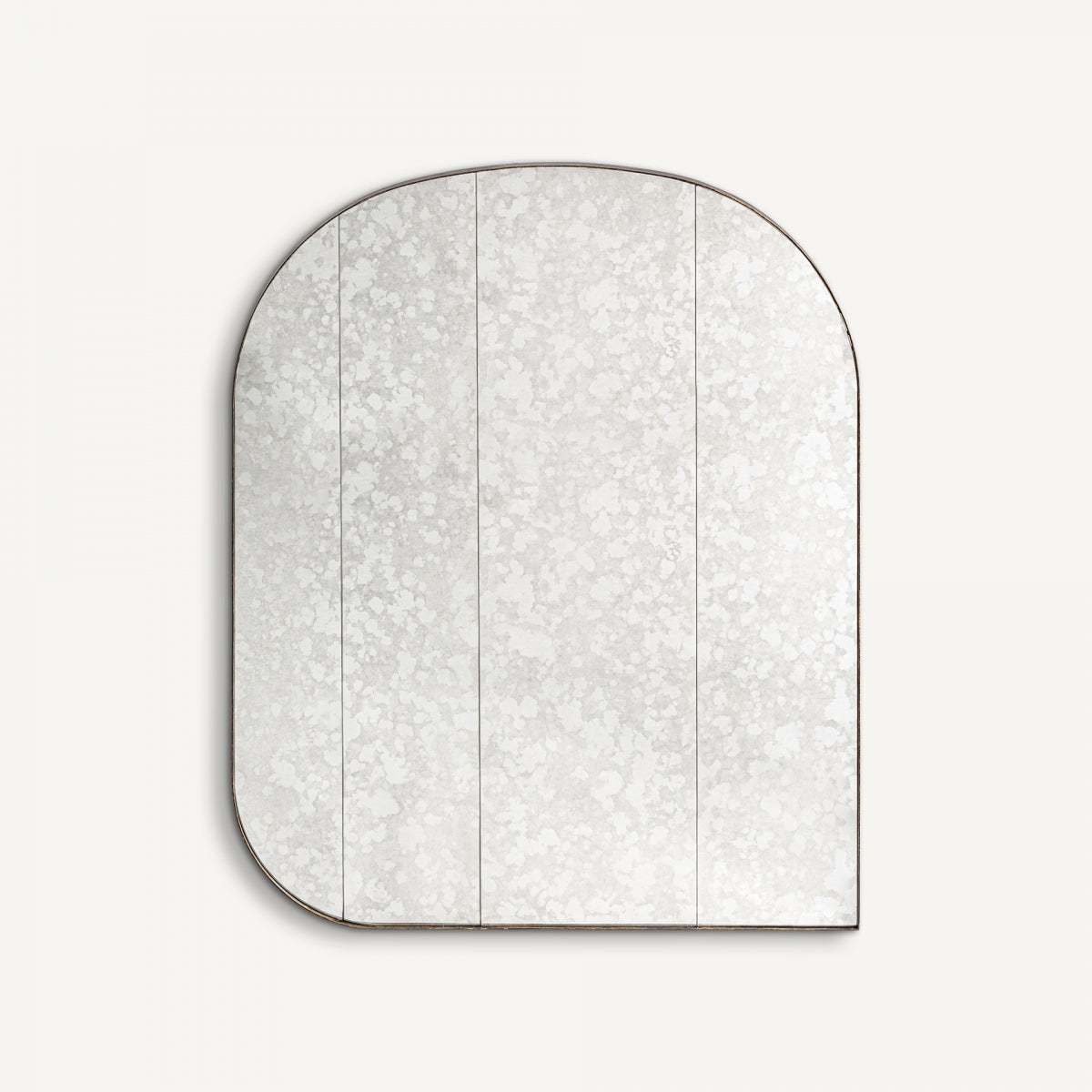 Miroir Art déco hexagonal doré et blanc cassé | Vical Ublot