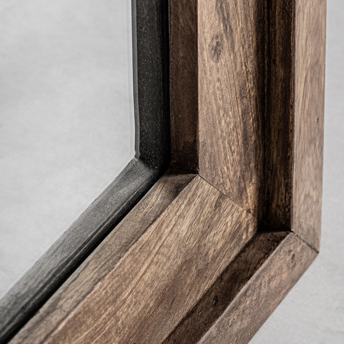 Miroir en bois de bouleau marron | Vical Giekau