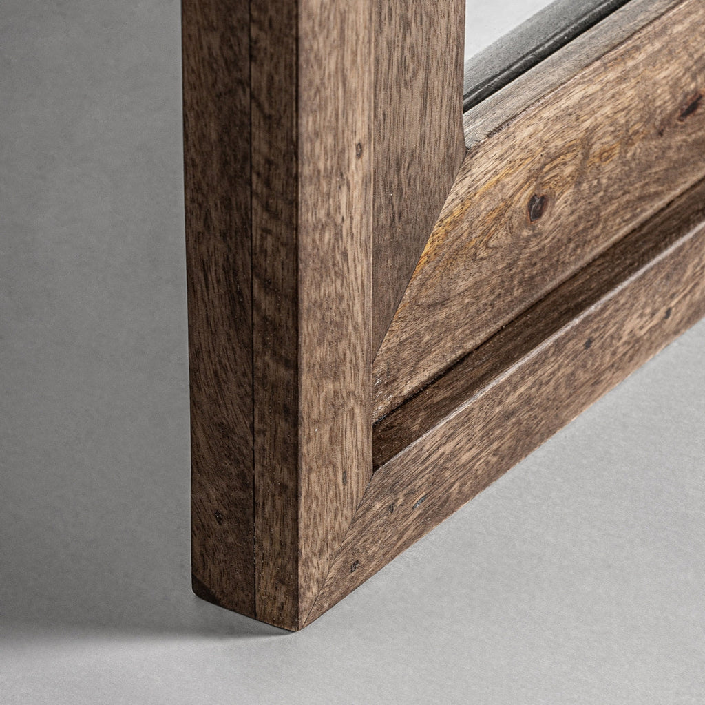 Miroir en bois de bouleau marron | Vical Giekau
