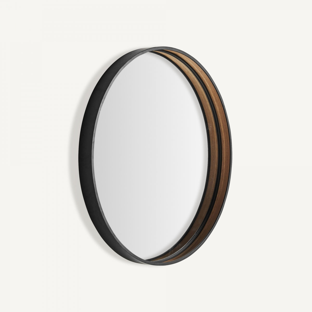 Miroir en bois noir et marron | Vical Aimar